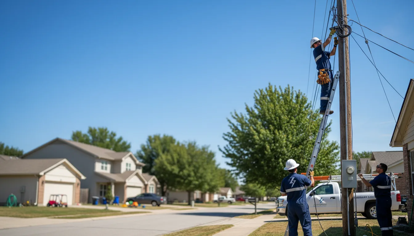 Residential electrician providing installation services in Converse, TX
